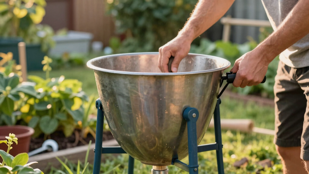 dual chamber compost tumbler