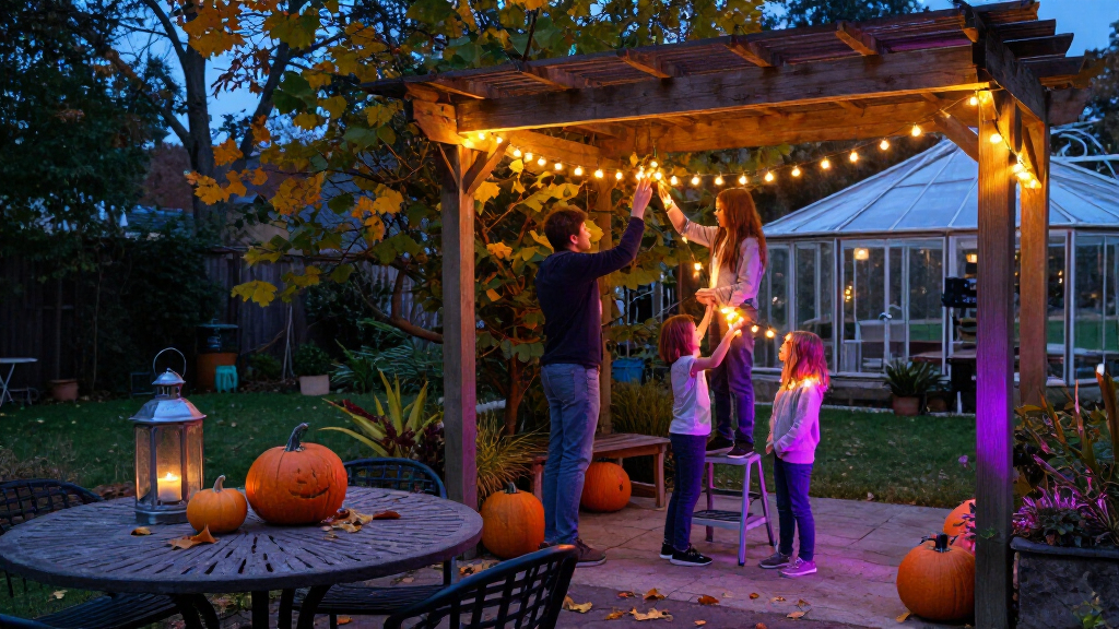 outdoor halloween string lights