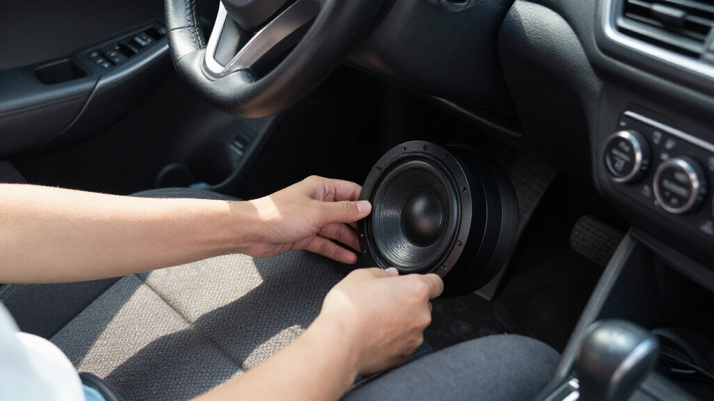 powered subwoofer under seat