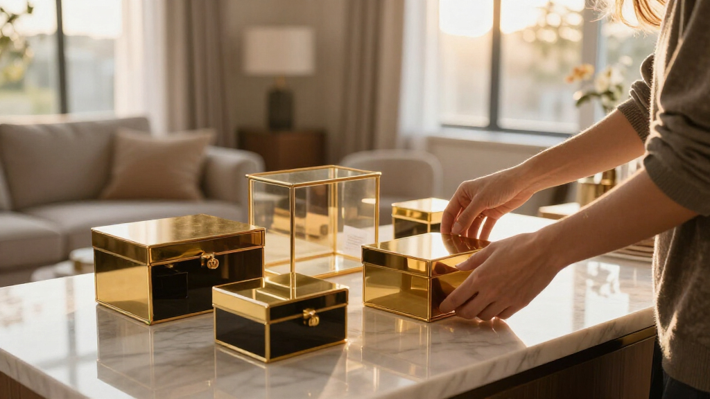 organizing products luxury look