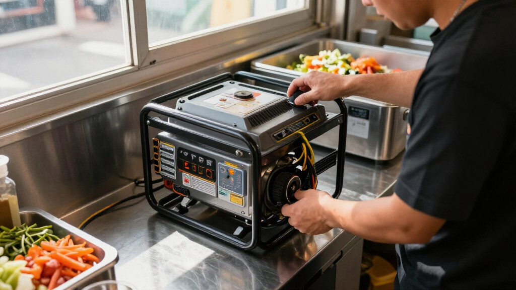 best backup generator for commissary and truck use
