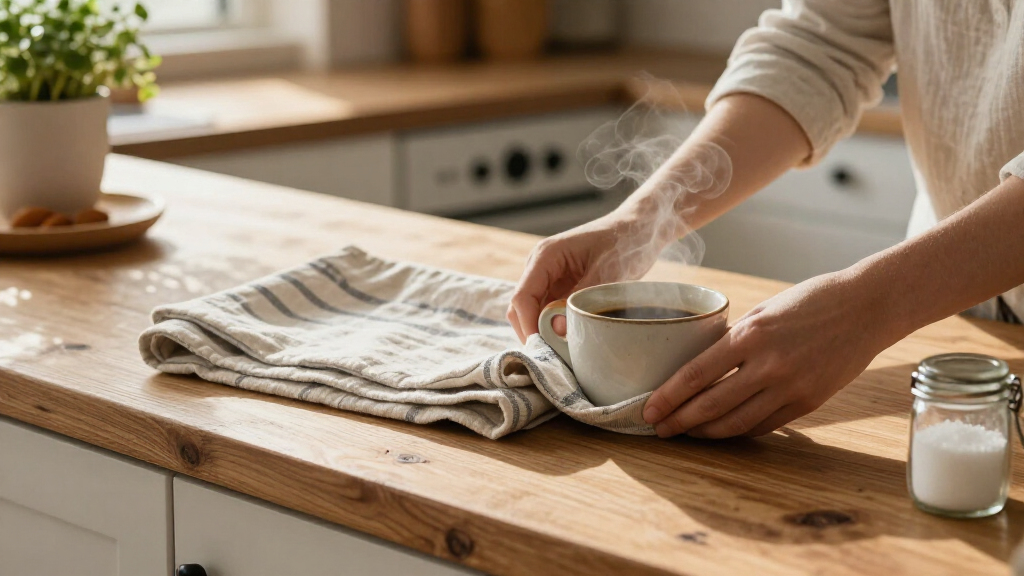 kitchen linens coffee