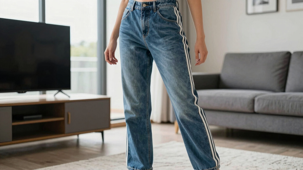 best denim track pants