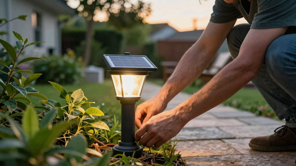 solar-powered outdoor lights