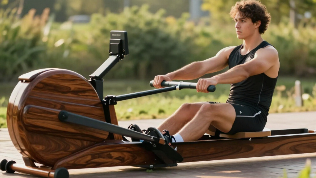 water rowing machines premium wood style
