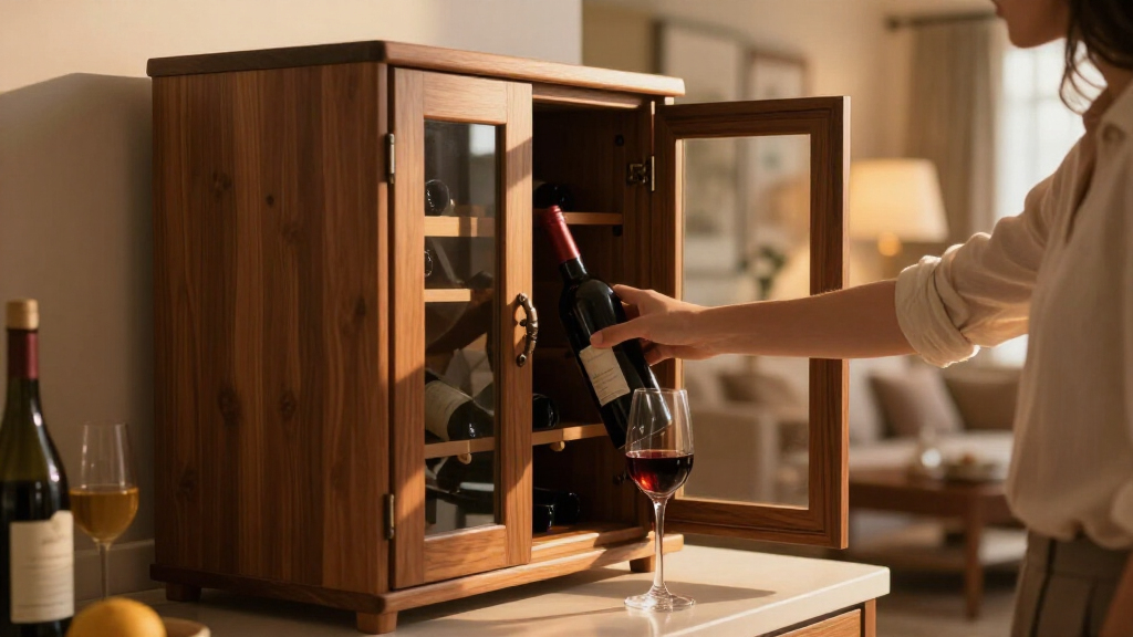 bar cabinet with wine storage