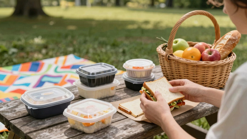 family outdoor picnic gear