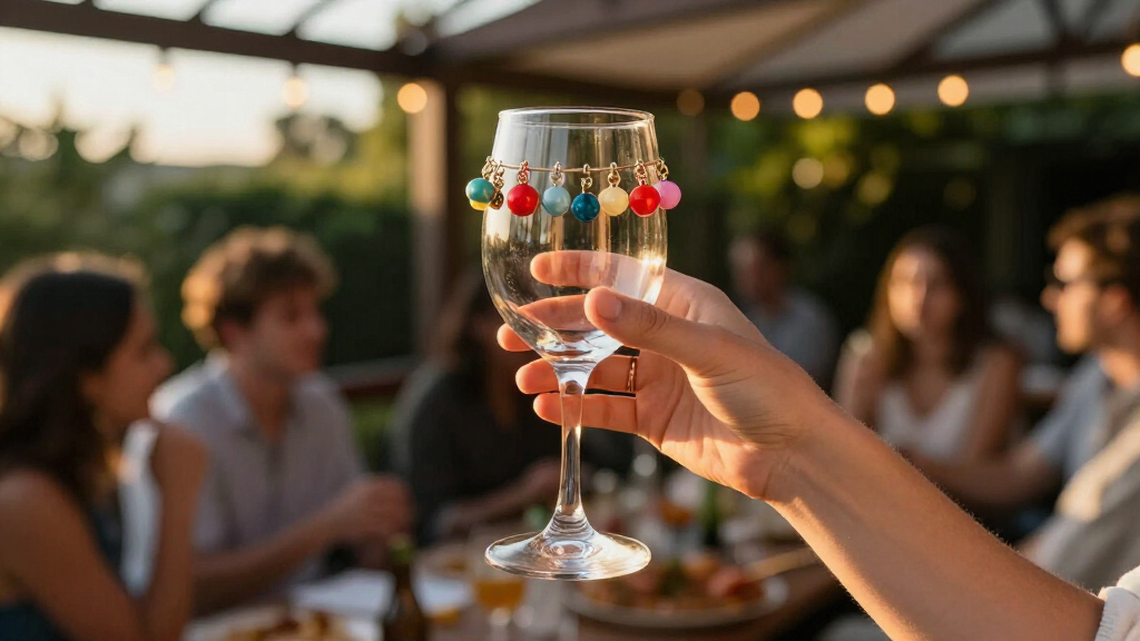 best wine glass charms