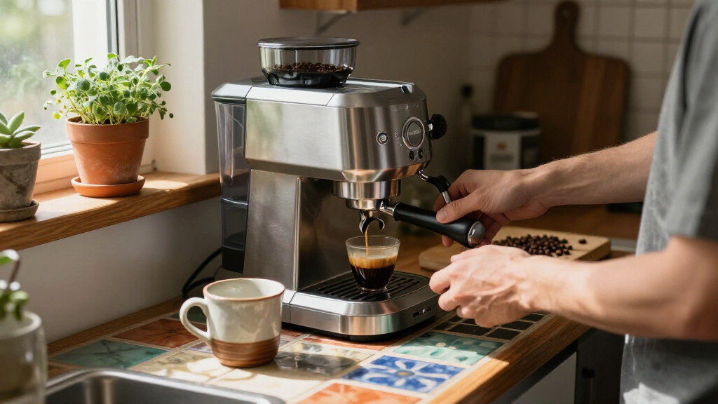 compact espresso machine for small kitchen