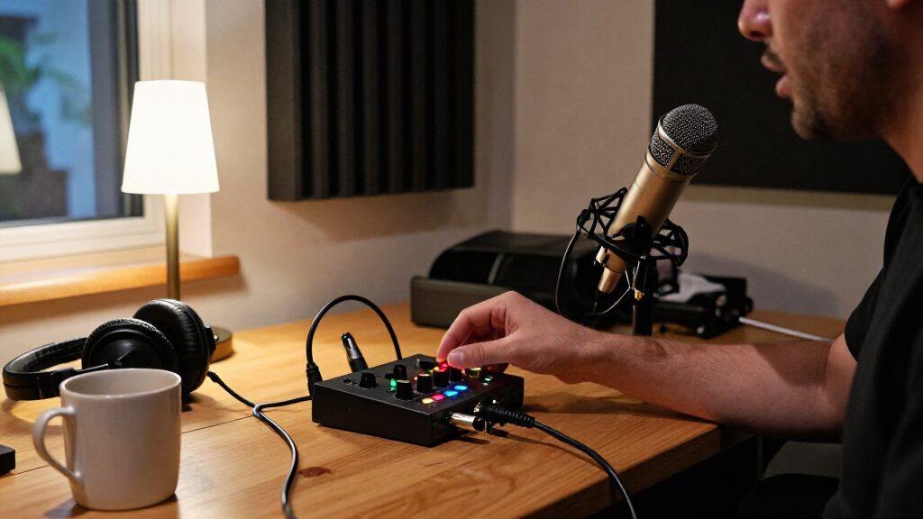 USB podcast audio interfaces