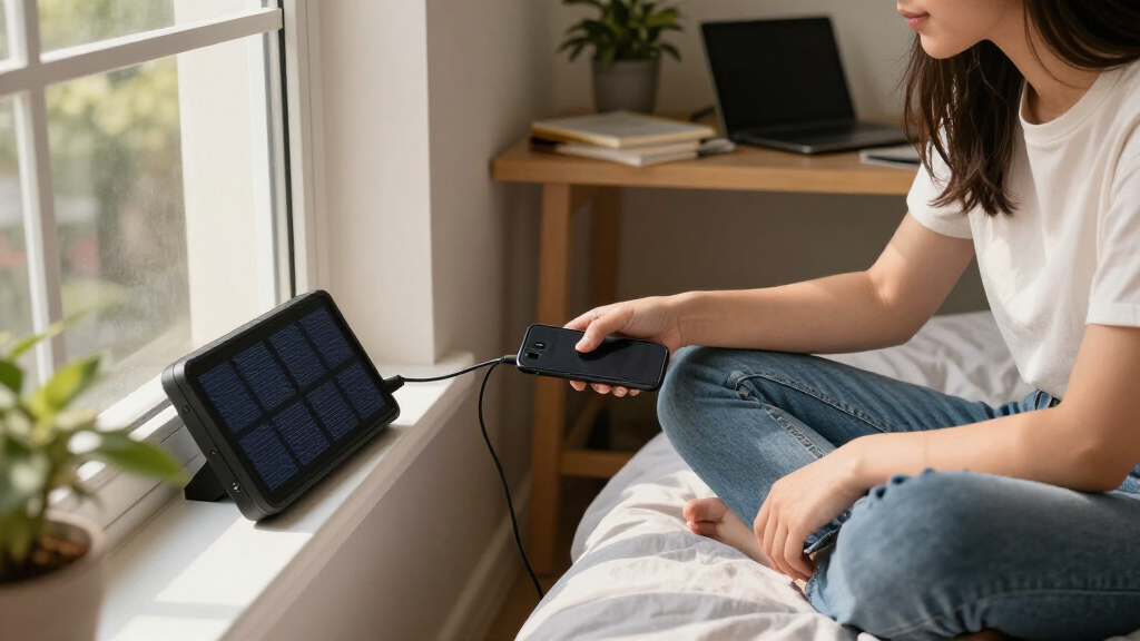 solar-powered dorm room chargers