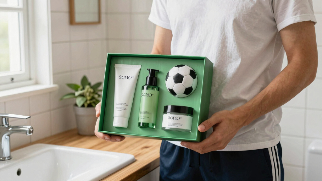 skincare gift sets for soccer fans