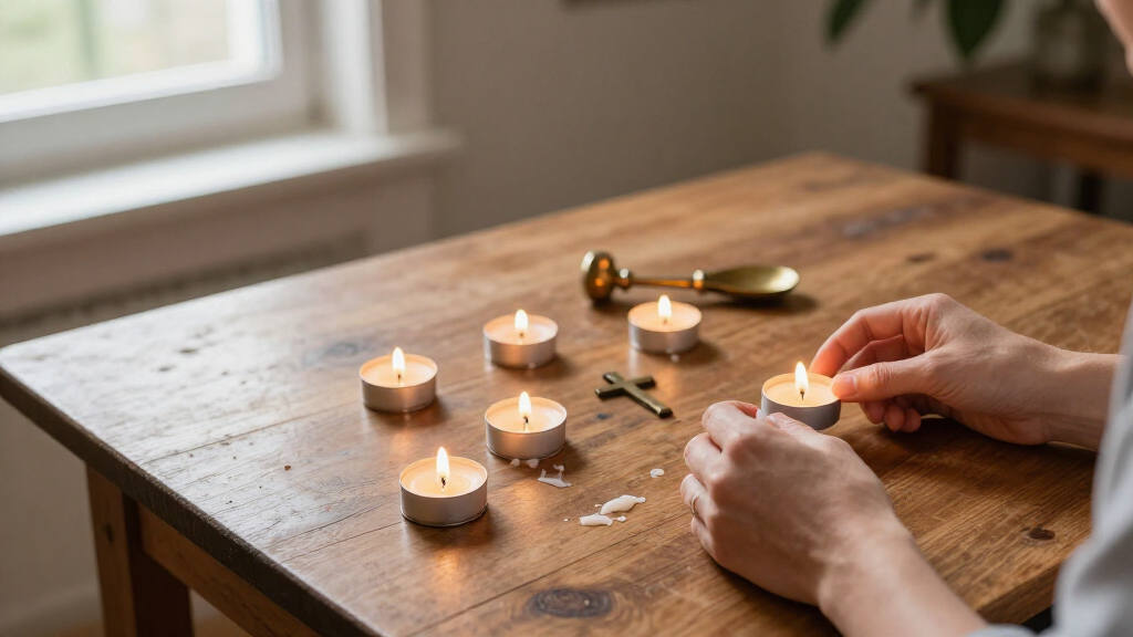 Christian devotional candles