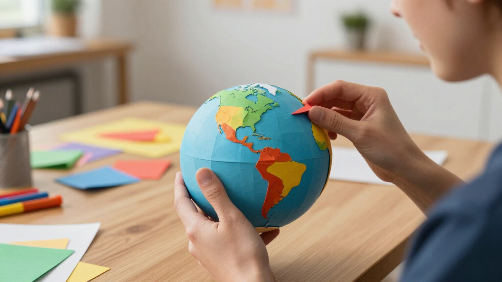 best folding paper globes