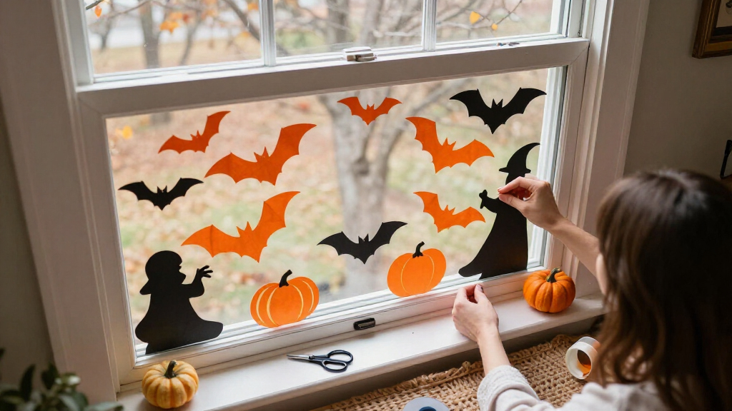 Halloween Fensterdekoration