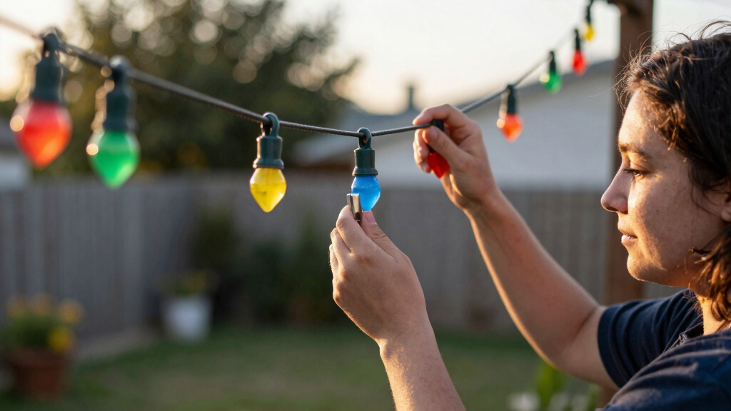 patriotic outdoor string lights