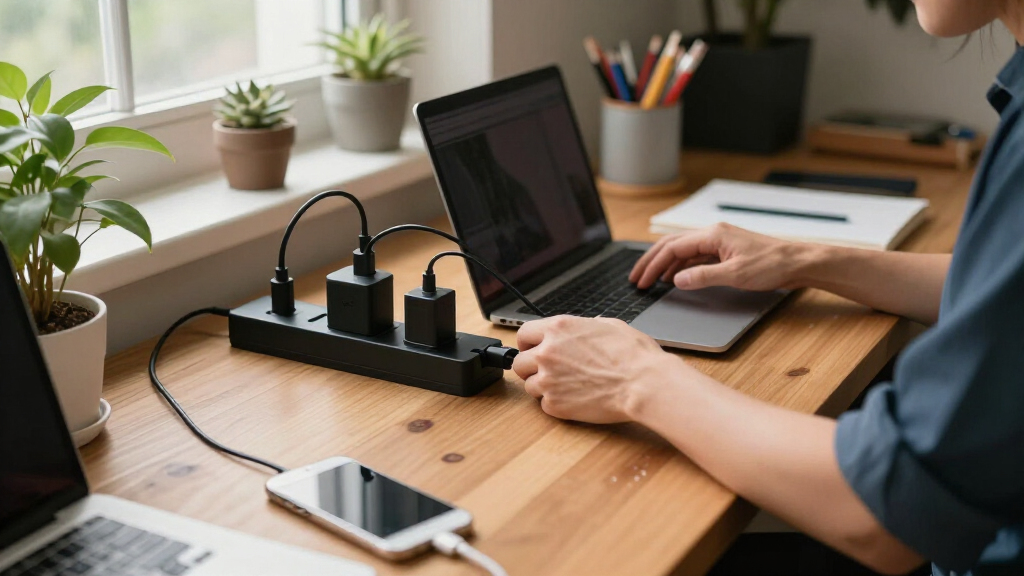 desk clamp power strip