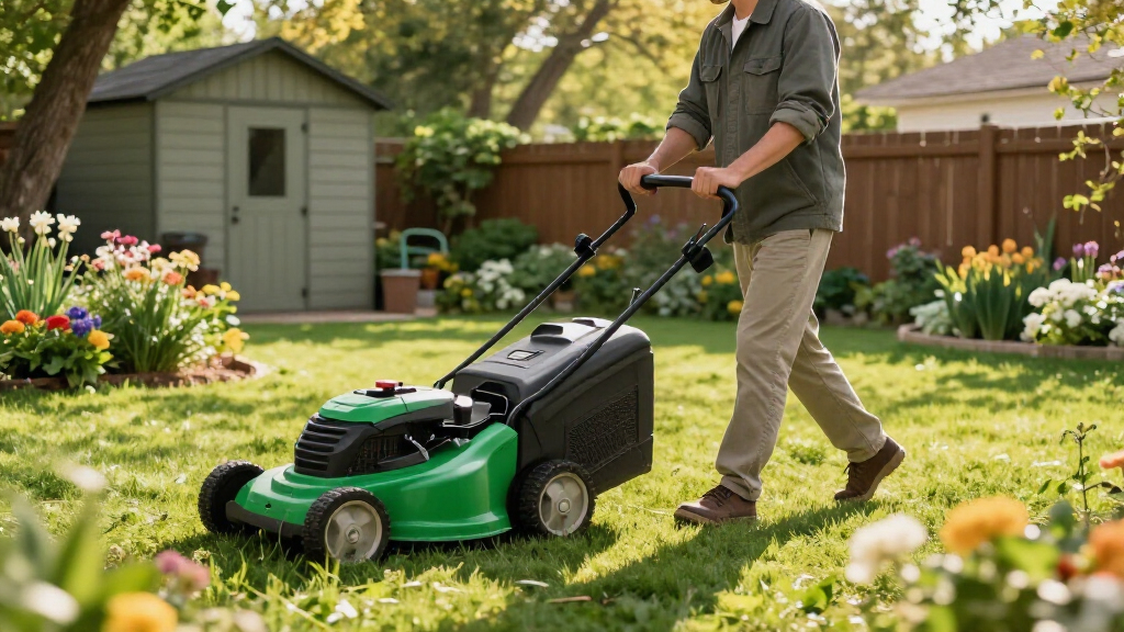 gas lawn mowers