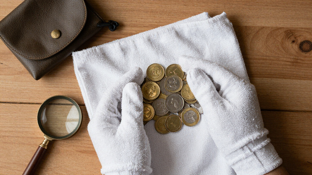 microfiber cloth for coins
