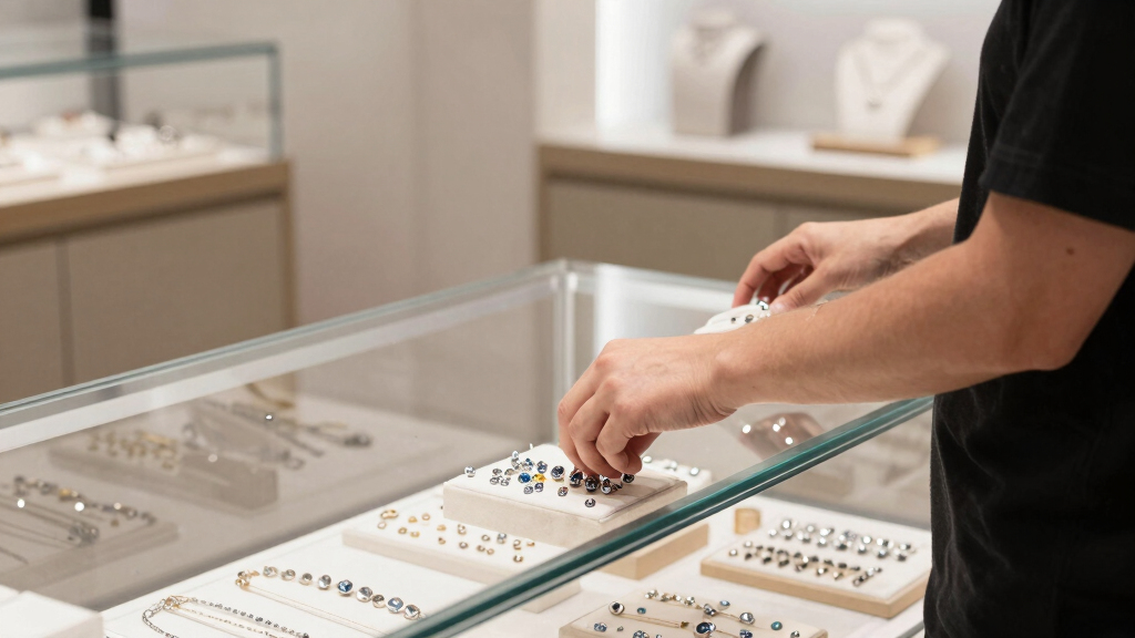 best glass top display box for piercing jewelry