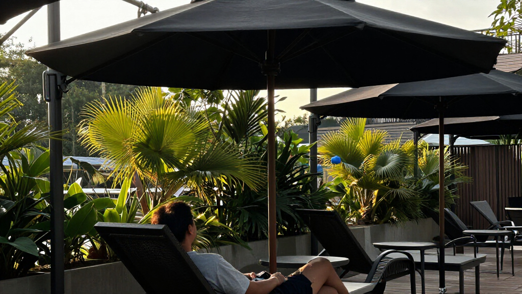 patio umbrella cantilever