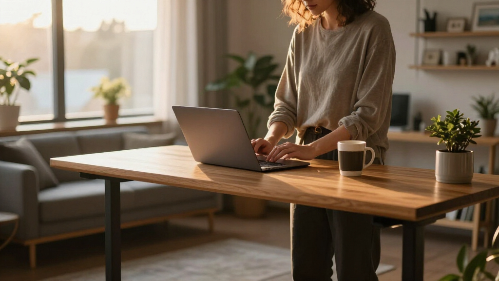 l shaped standing desk
