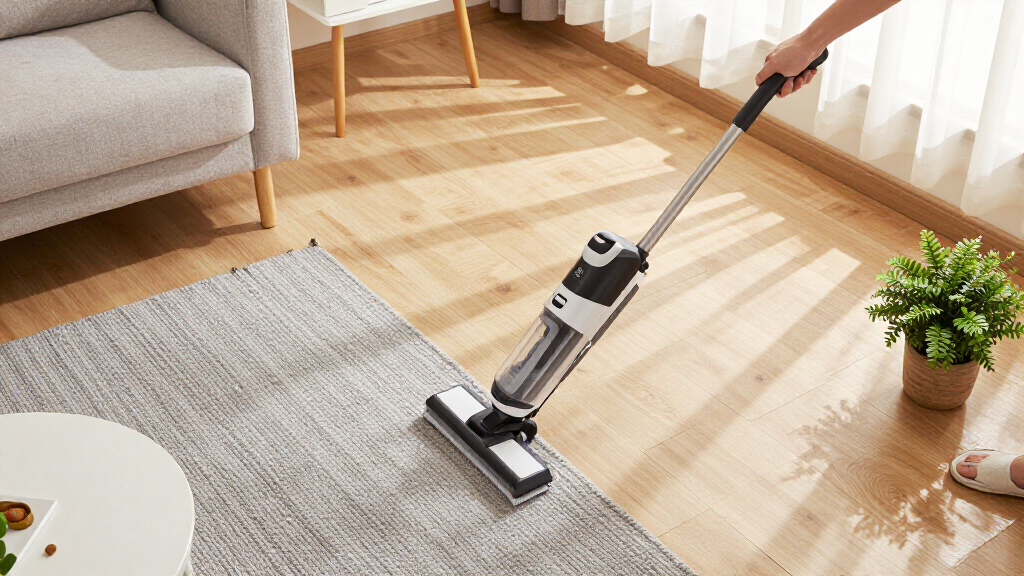 best electric floor scrubber with long handle