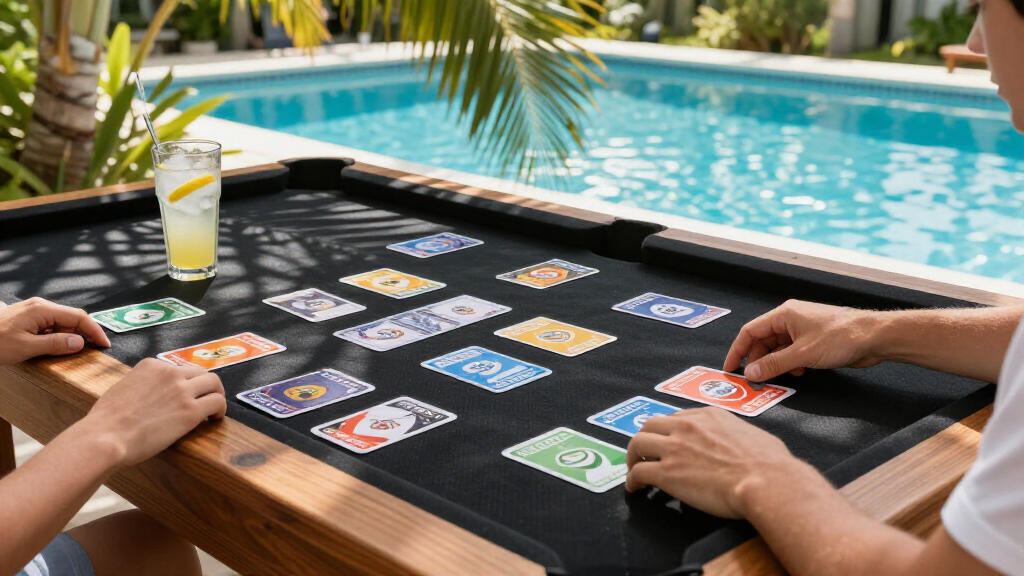 waterproof card tables for poolside games