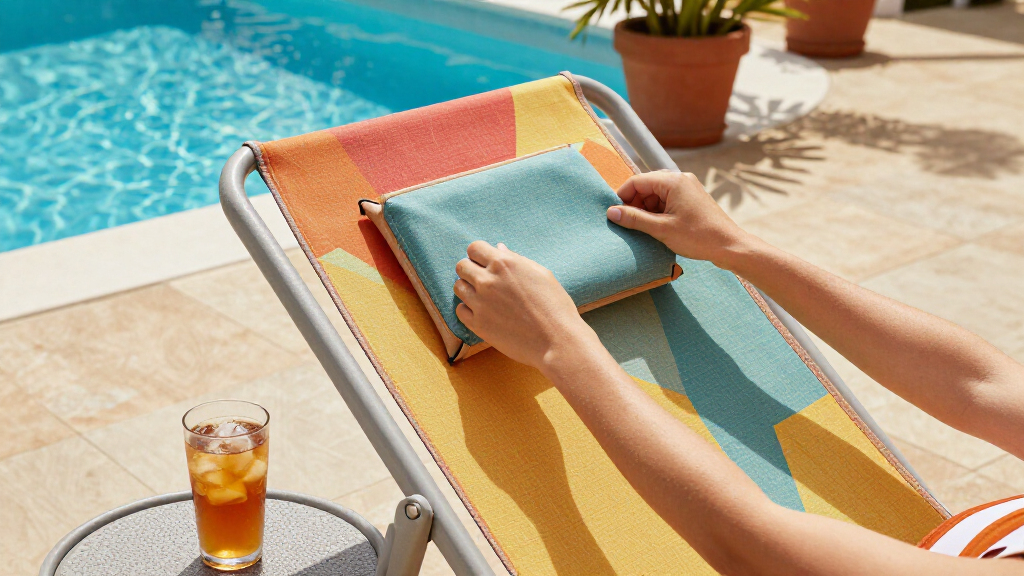 portable poolside loungers