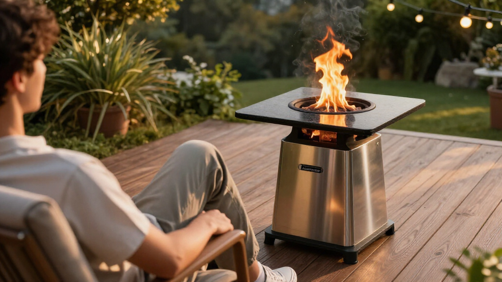 portable propane fire pit premium