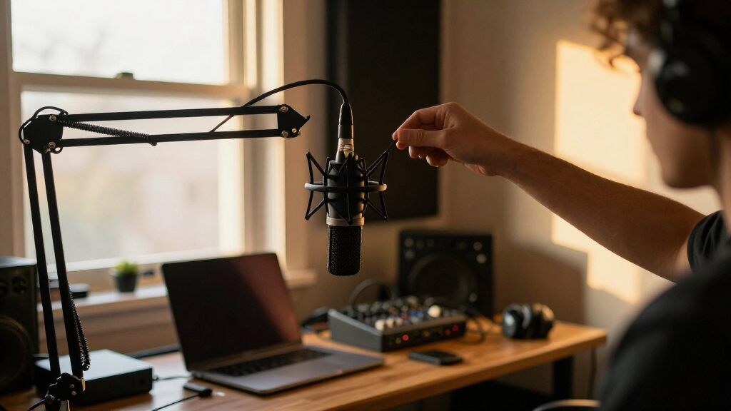 podcast microphone boom arms