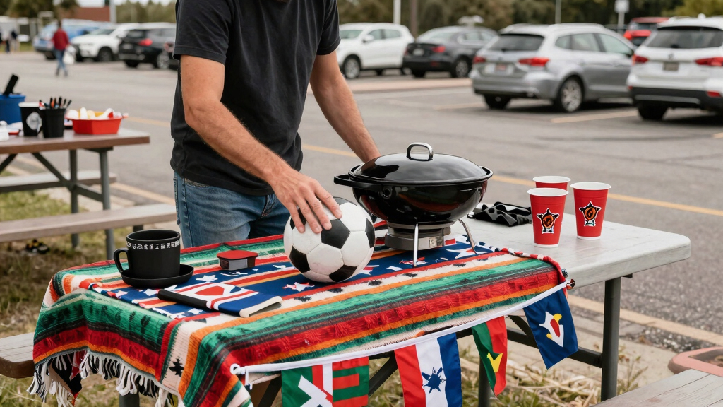 soccer fan tailgating gear