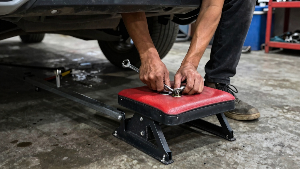 automotive garage creeper seat