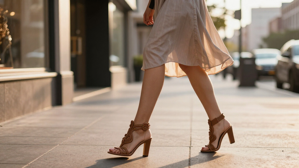 best sculptural heel sandals