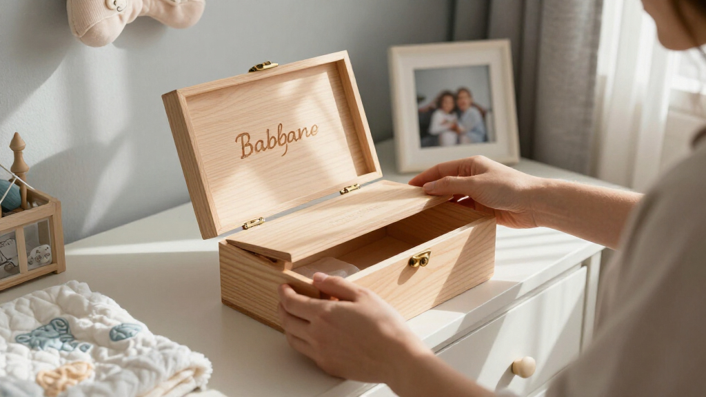 best heirloom baby keepsake boxes with name
