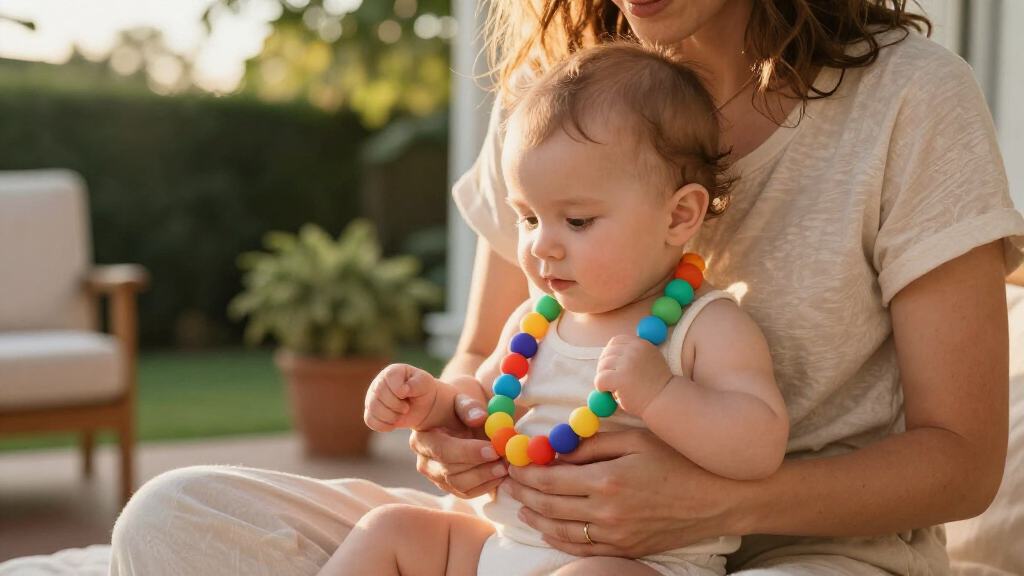 silicone jewelry teething necklaces