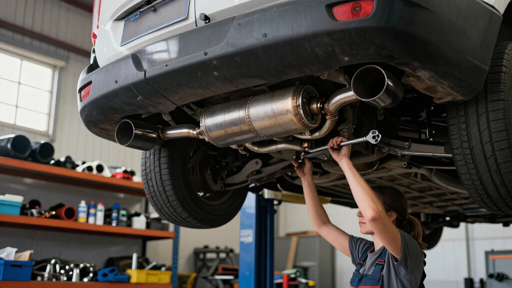 cat back exhaust system for ford transit