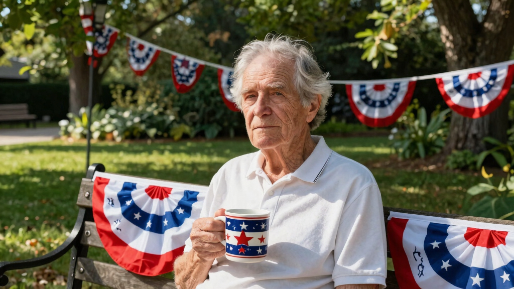 patriotic outdoor senior decor
