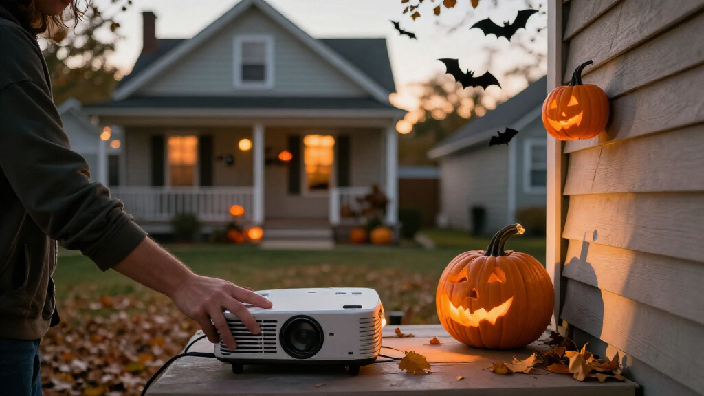 Halloween projector decorations