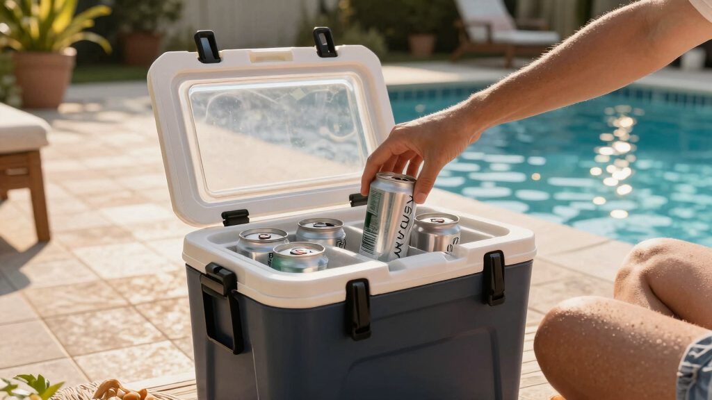 portable poolside beverage coolers