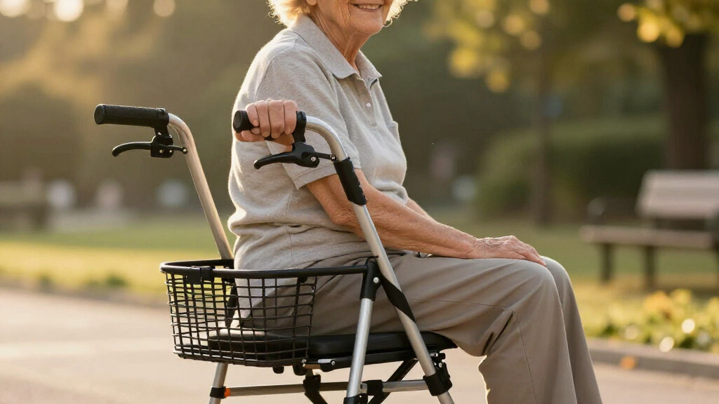 best rolling walkers with seat and basket