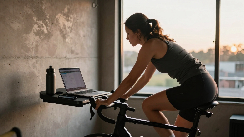 bike trainer desks for cyclists