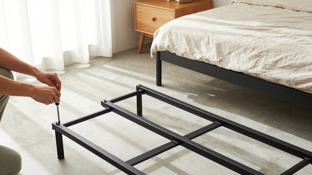 minimalist metal bed frame