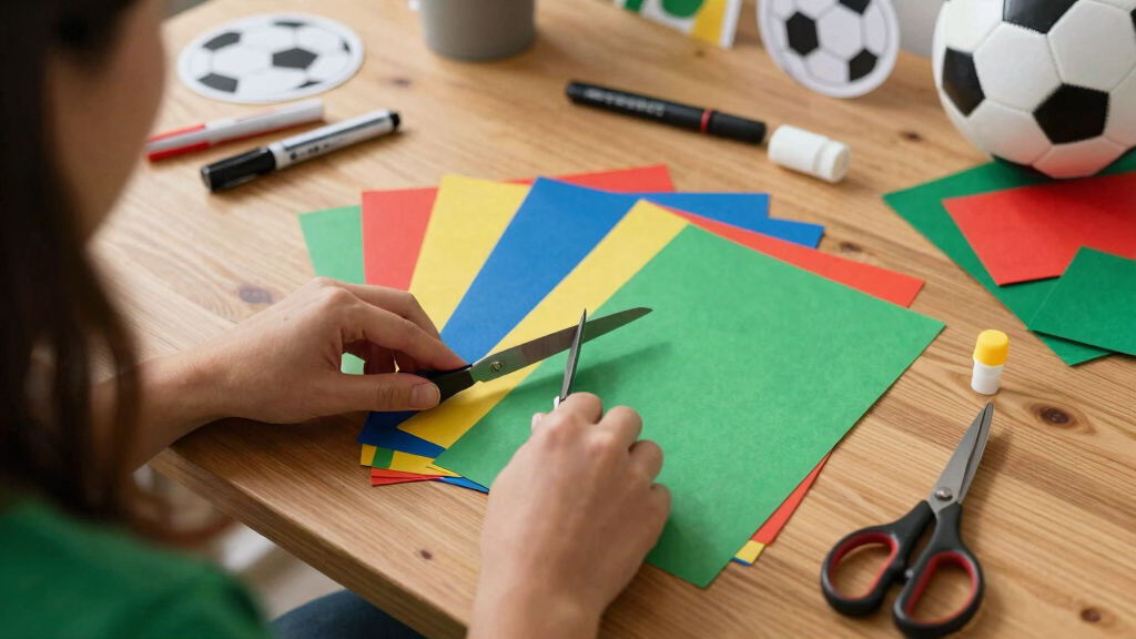 soccer fan arts and crafts supplies