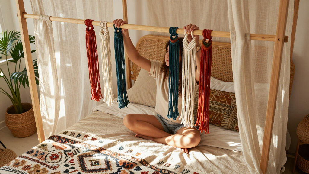 boho bed canopies