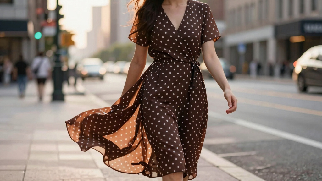 best chocolate polka dot dresses