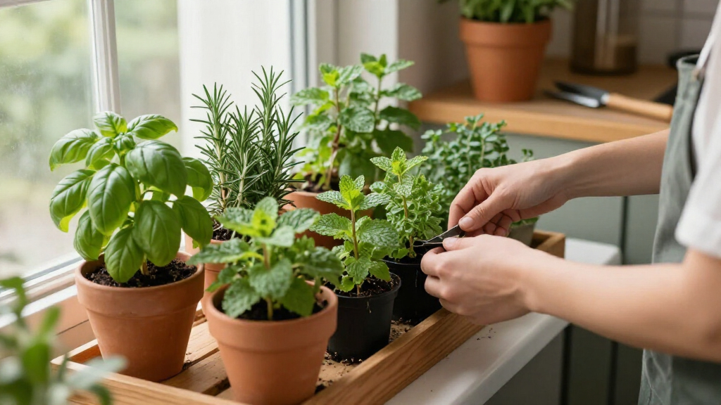 best indoor garden for herbs year round