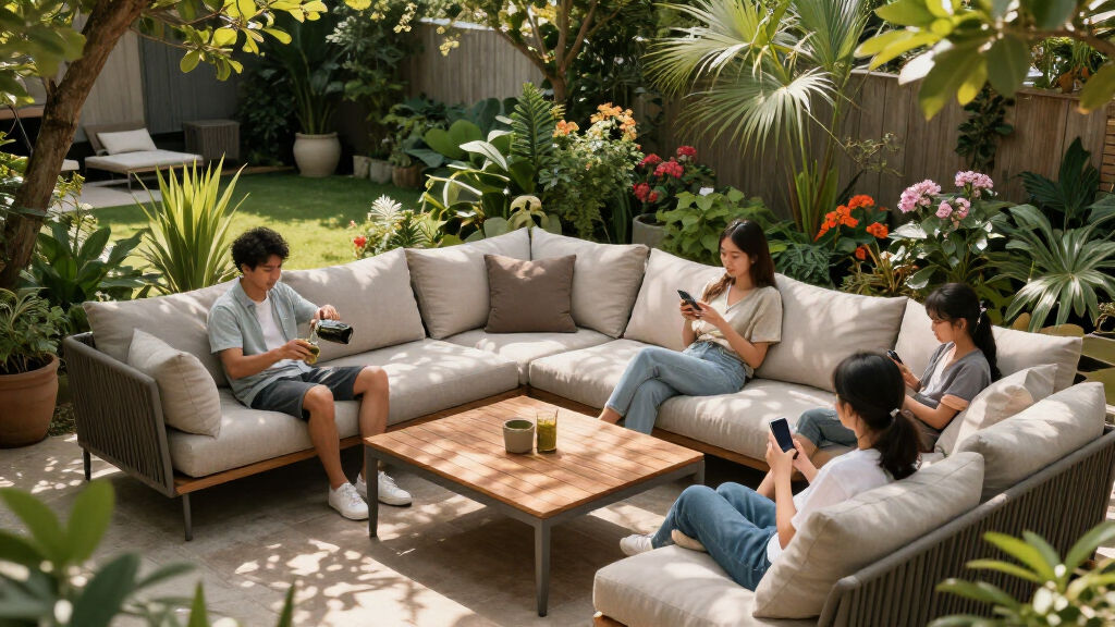 outdoor sectional sofa set