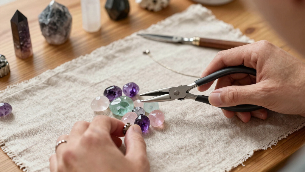 crystal healing jewelry