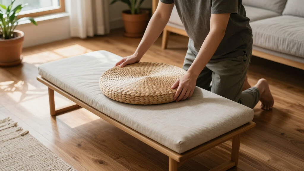 best kneeling meditation bench with cushion